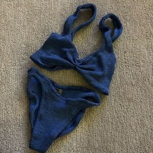Blue Hunza G bikini SET